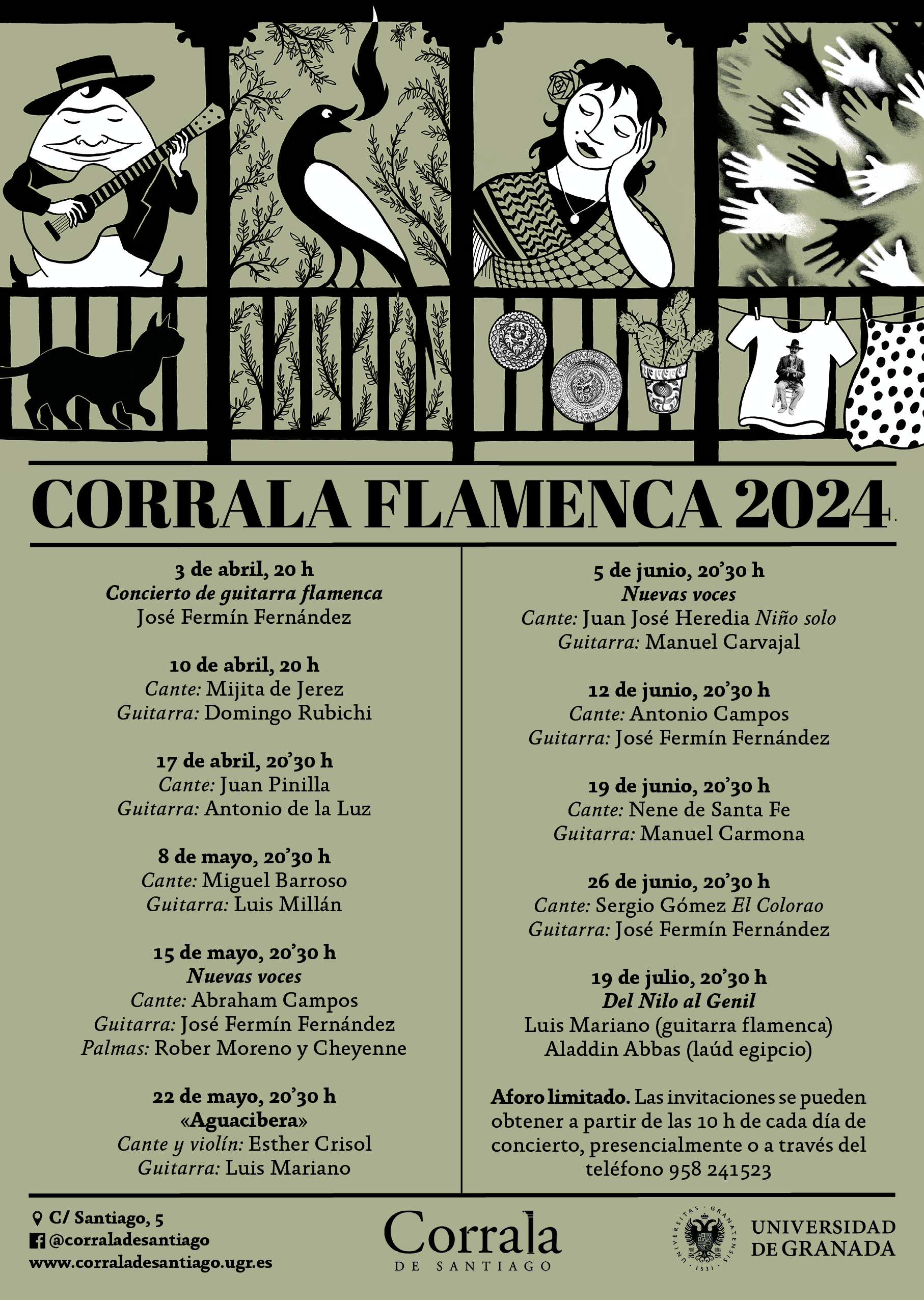 Programa general de flamenco correspondiente a 2024, Cartel de Seisdedos.