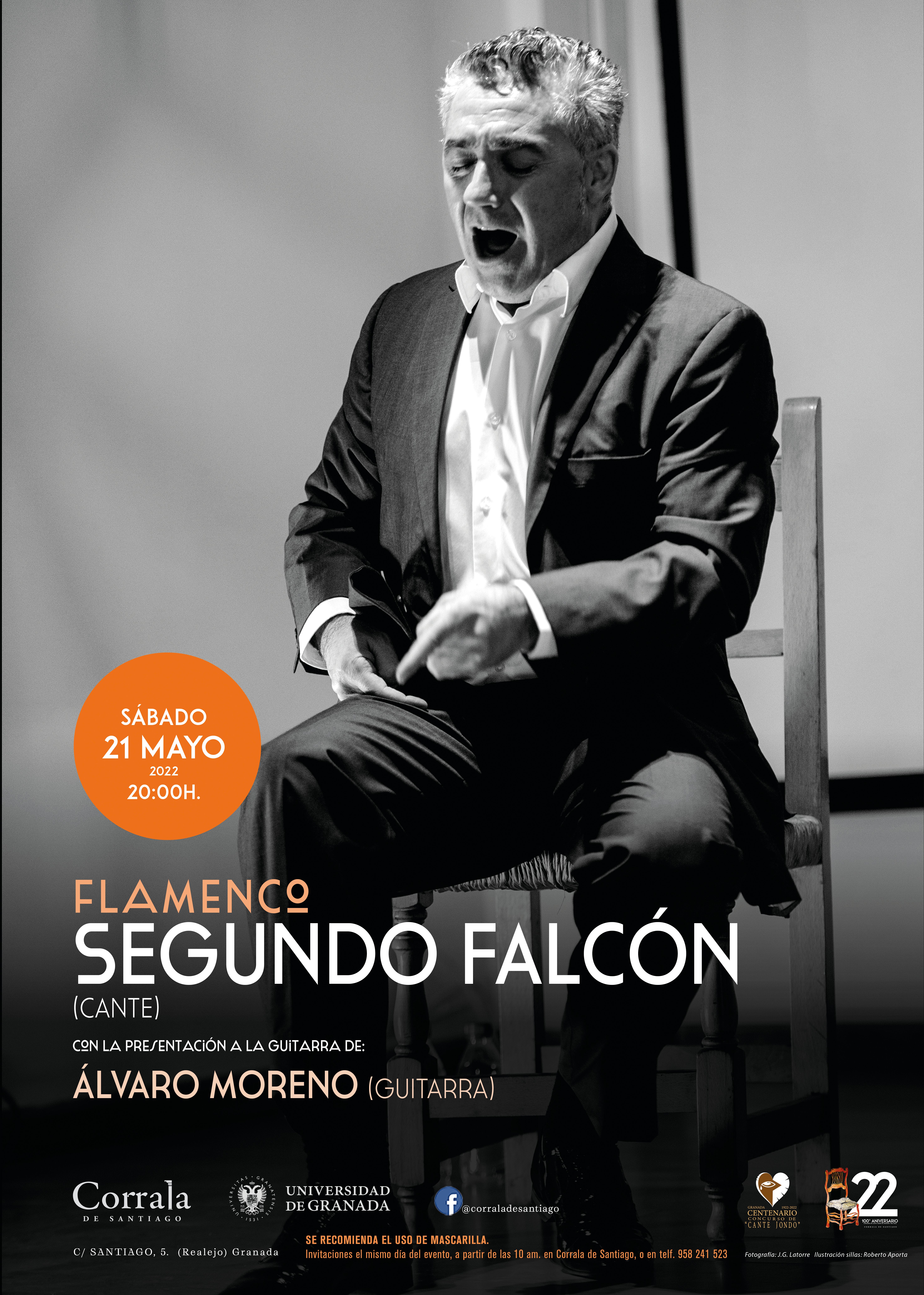 Segundo Falcón (cante) y Álvaro Moreno (guitarra)