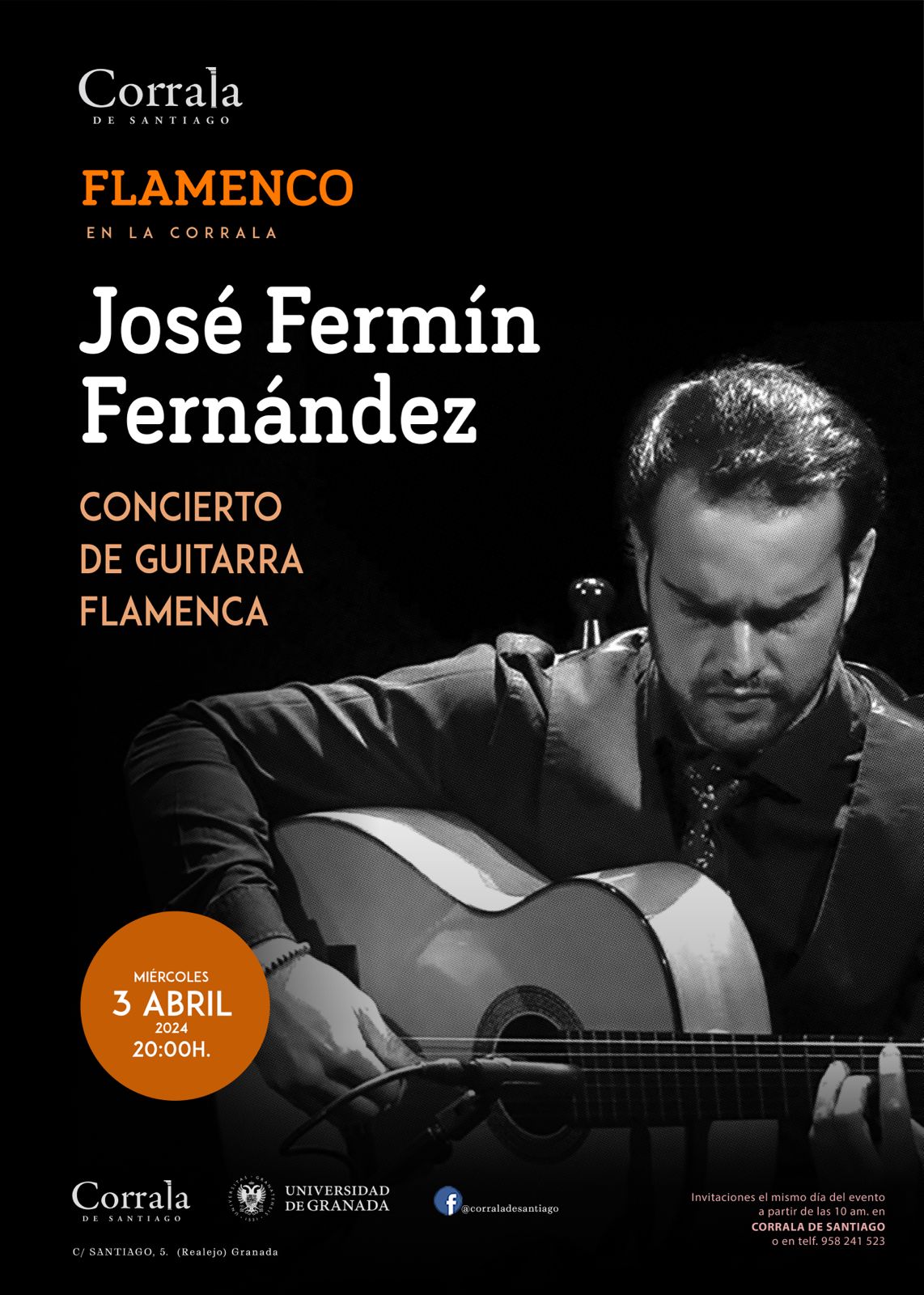 CORRALA FLAMENCA 2024 | Concierto de guitarra flamenca | JOSÉ FERMÍN FERNÁNDEZ | 3 de abril 2024