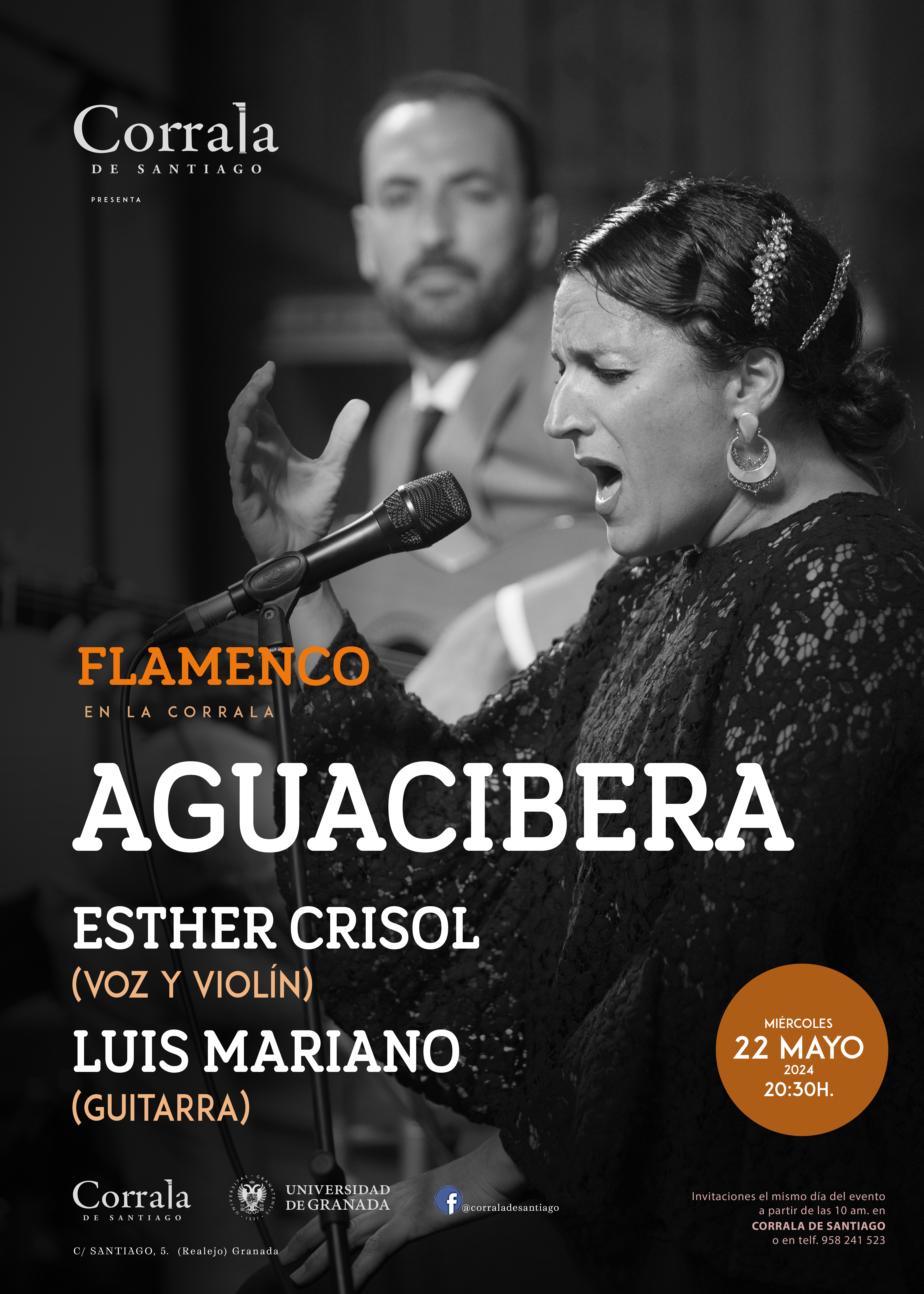 CORRALA FLAMENCA | Esther Crisol (voz y violín) & Luis Mariano (guitarra) |