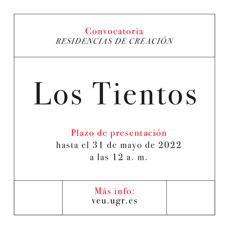 PROGRAMA DE RESIDENCIAS DE CREACIÓN "LOS TIENTOS" 